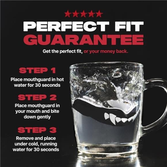 Sports Mouthguard, Dual Layer Premium Mouth Guard with Case for  Basketball - Picture 4 of 7